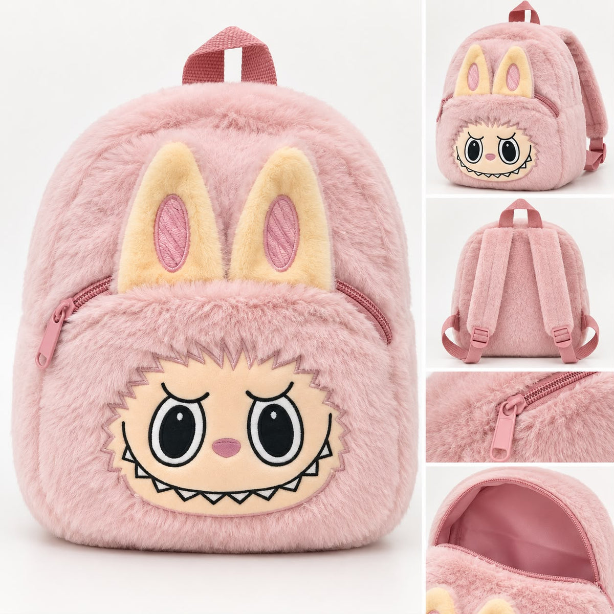 Labubu Plush Kids Backpack – Assorted Colours