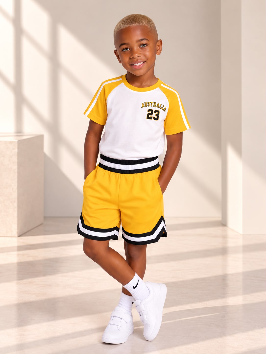 Toddler Basketball Shorts UR-16-K Yellow