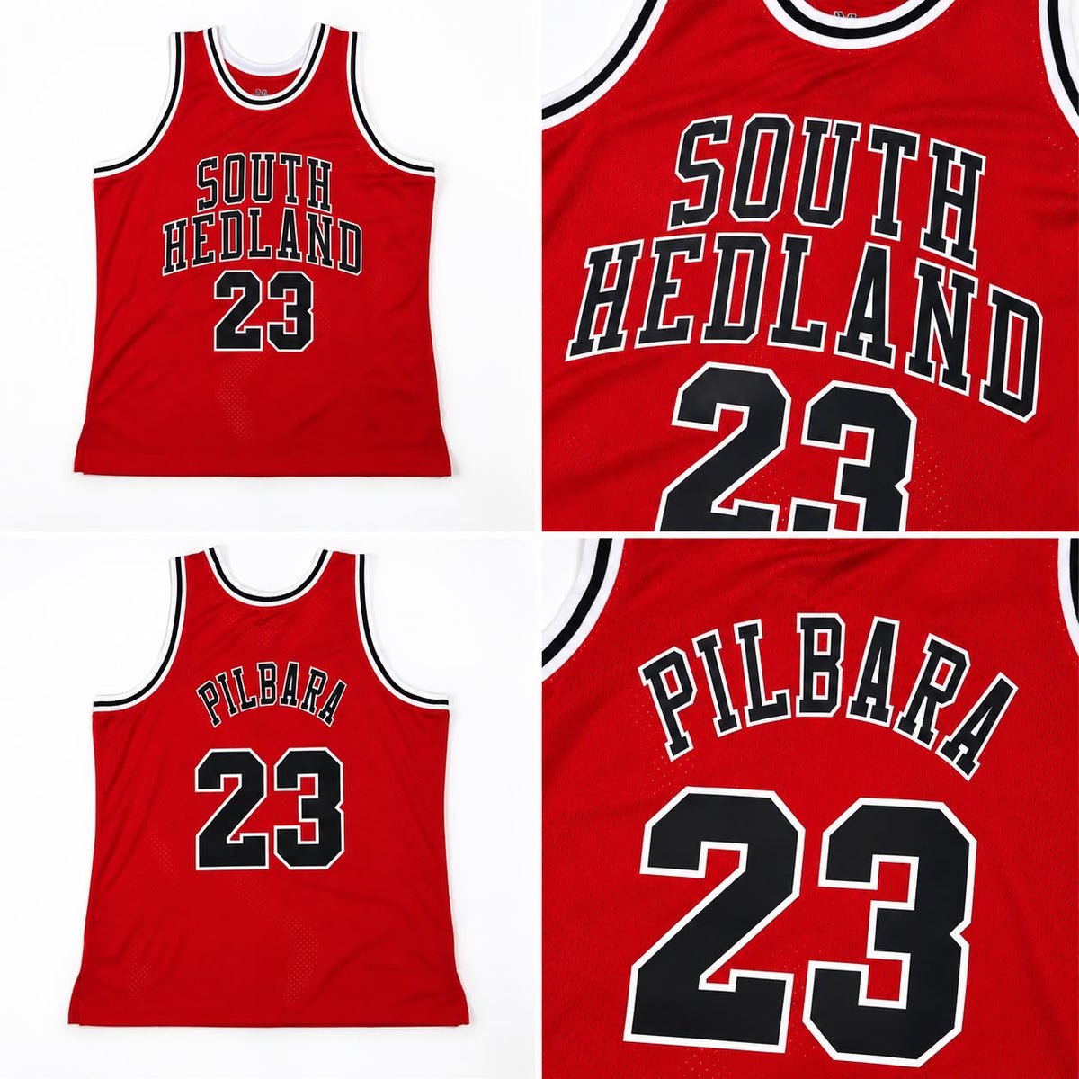 South Hedland 23 Basketball Jersey Red