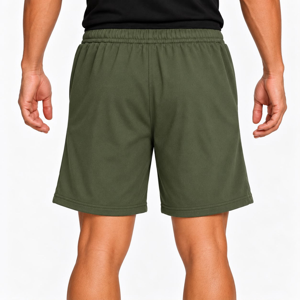 Casual Drawstring Shorts – Army Green