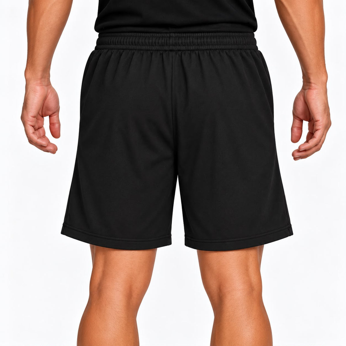 Casual Drawstring Shorts – Black