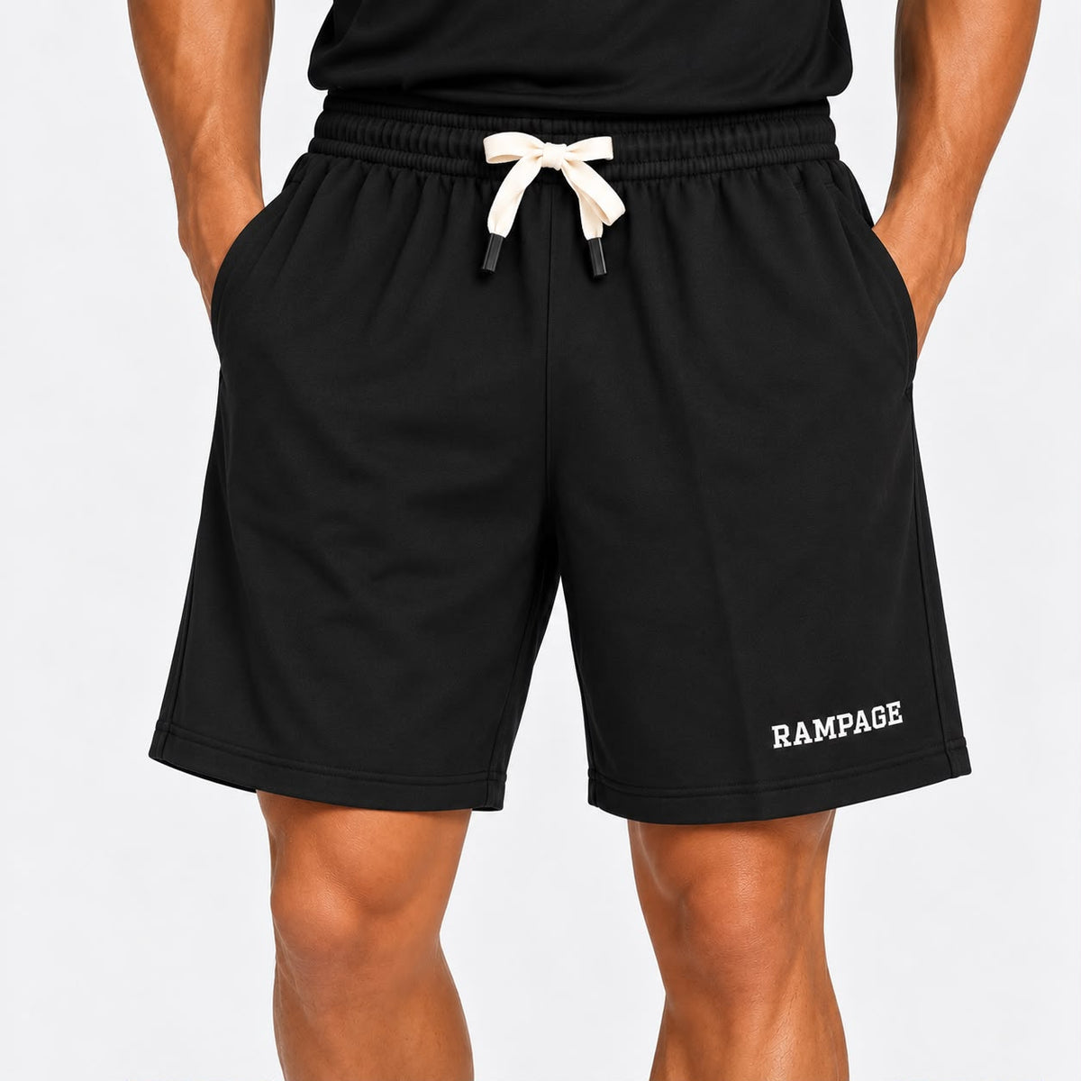 Casual Drawstring Shorts – Black