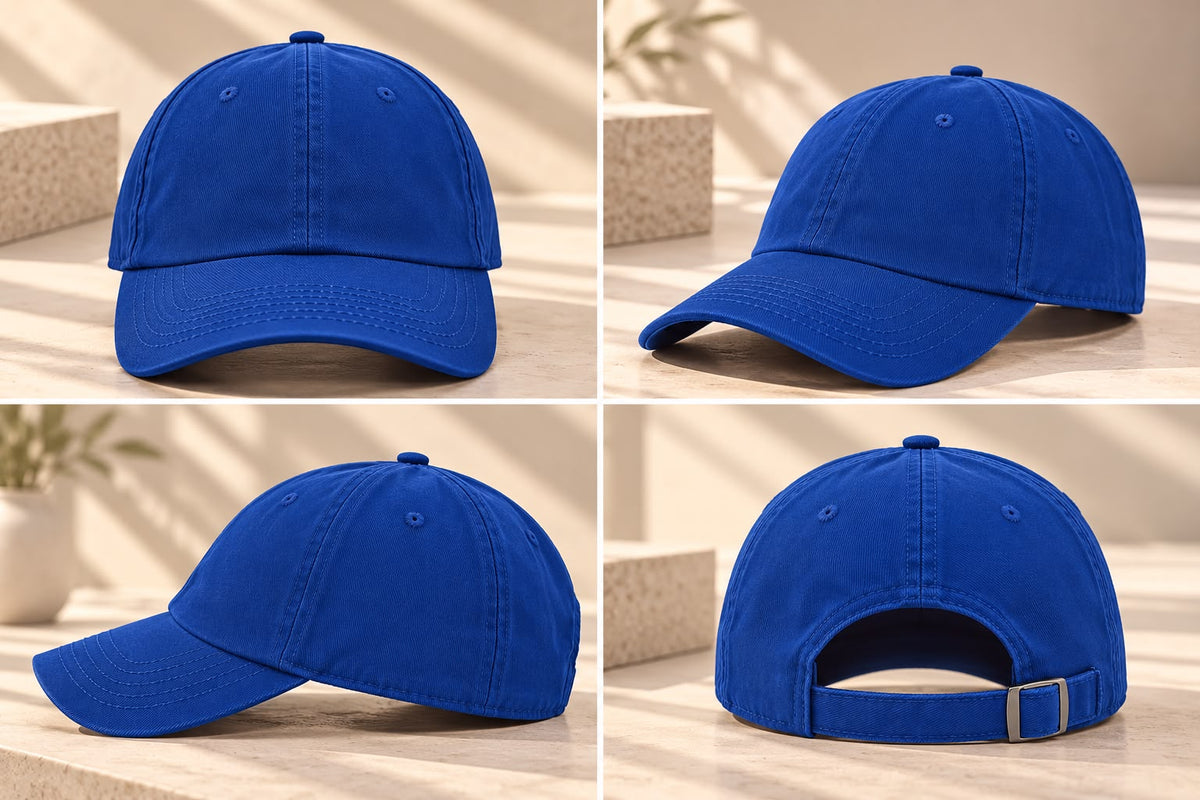 Men’s Classic Plain Baseball Cap – Royal Blue