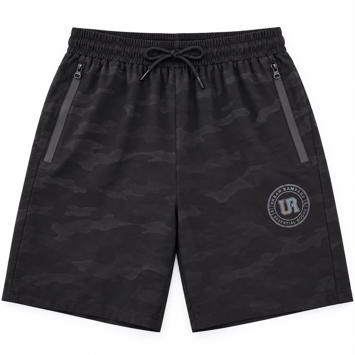 Men’s UR-7 Activewear Sports Shorts – Black
