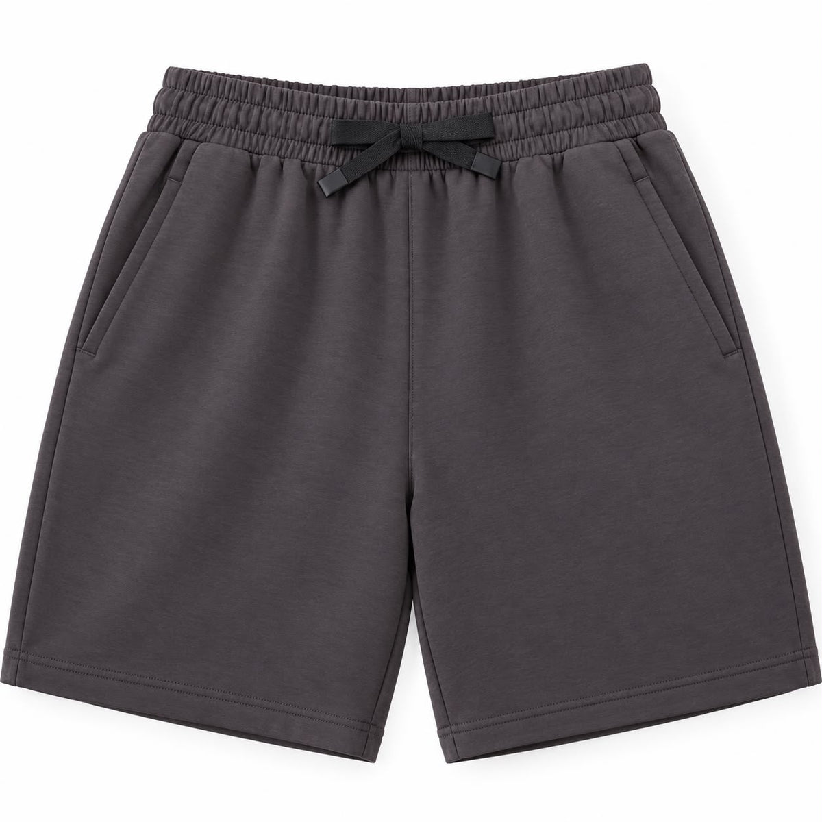 Men’s Cotton Blend Drawstring Shorts – Dark Grey