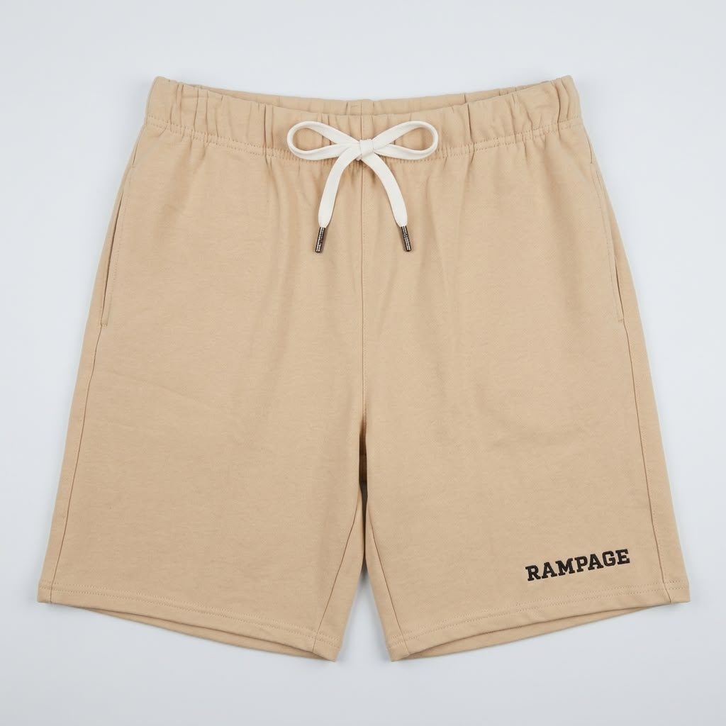 Men’s Rampage Cotton Blend Drawstring Shorts – Beige