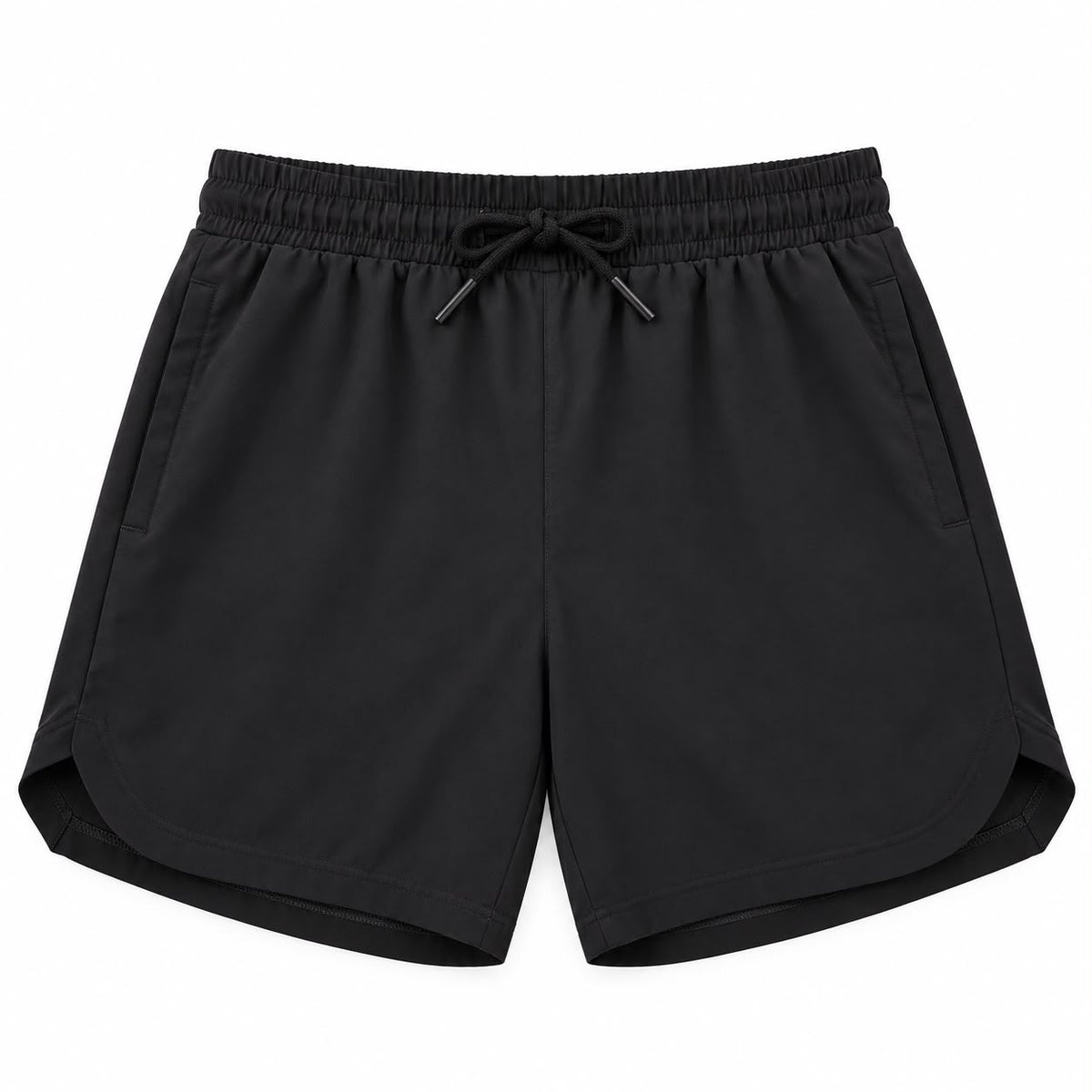 Men’s Stretch Drawstring Shorts – Black