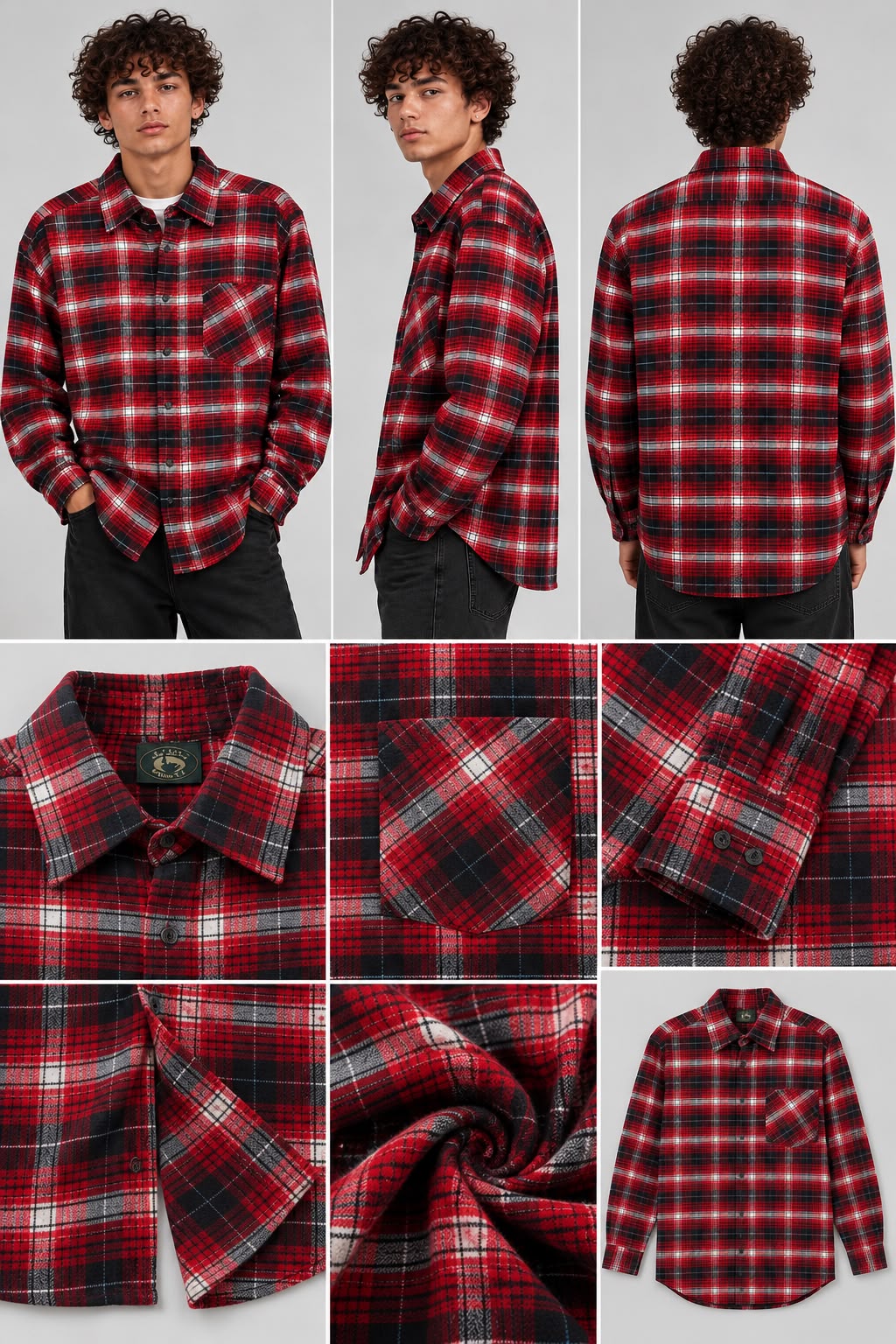 Men’s Long Sleeve Check Shirts