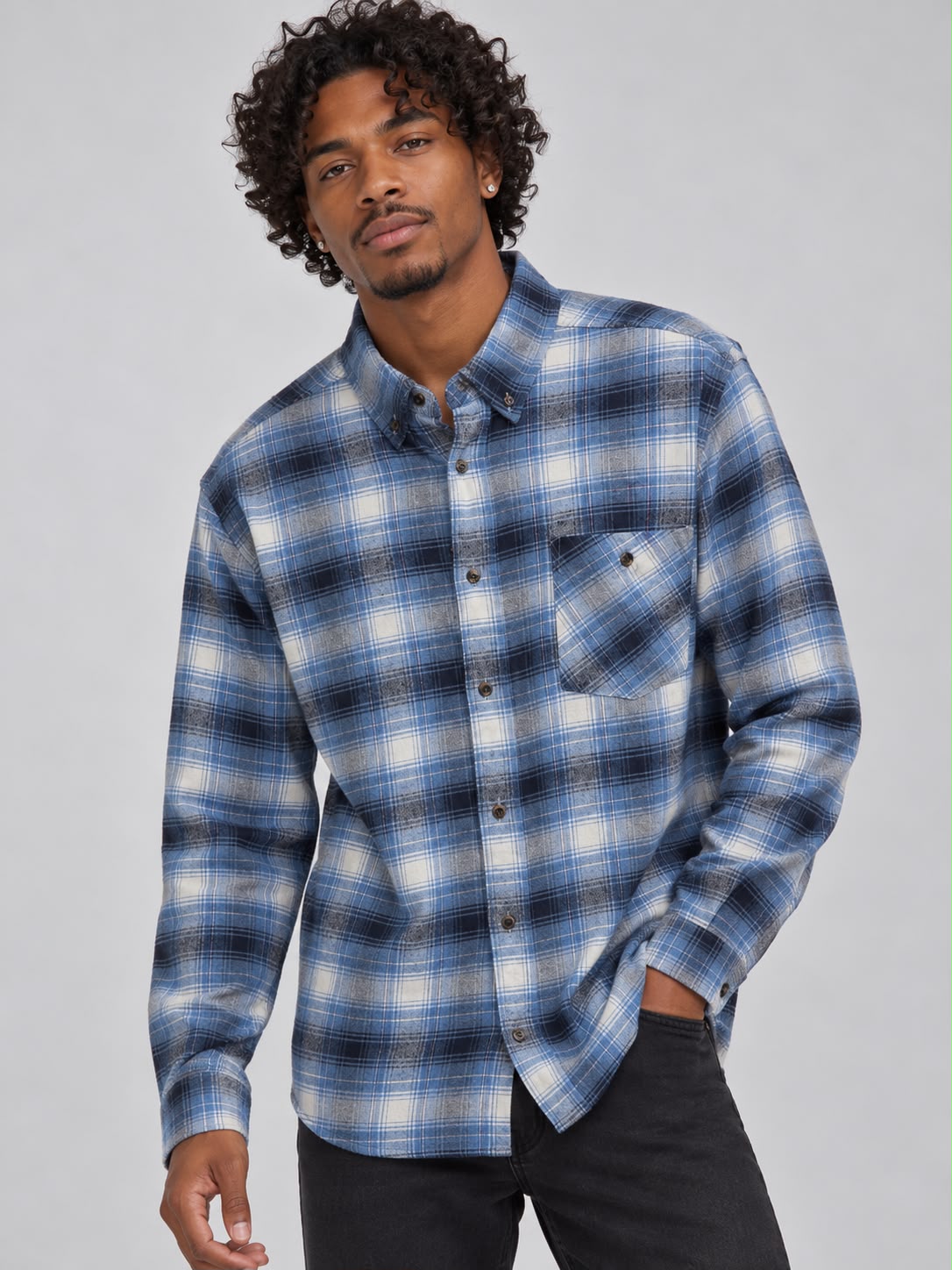 Men’s Long Sleeve Check Shirts