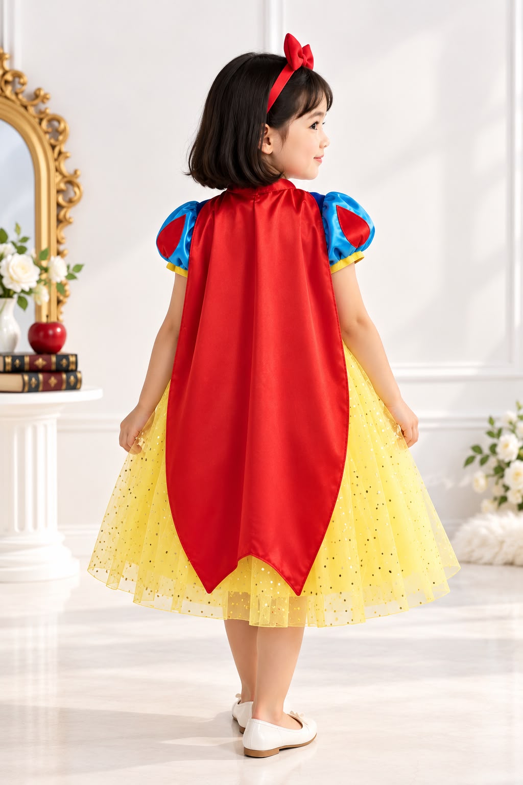 Girls’ Snow White Princess Costume – Blue & Yellow