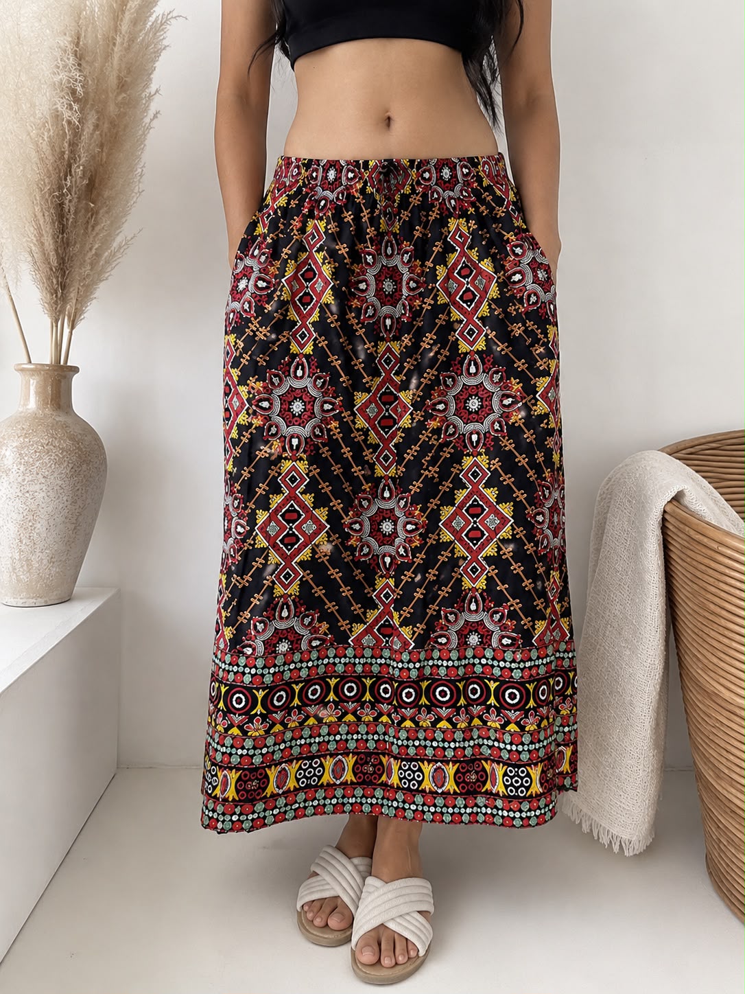 Women's Boho Maxi Skirt