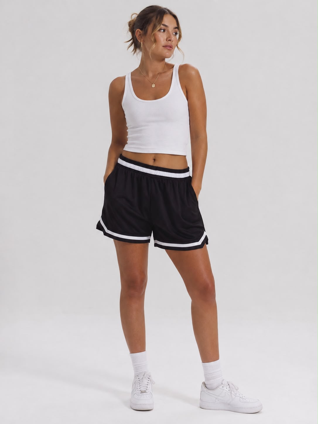Women’s Basketball Shorts UR-16 – Black