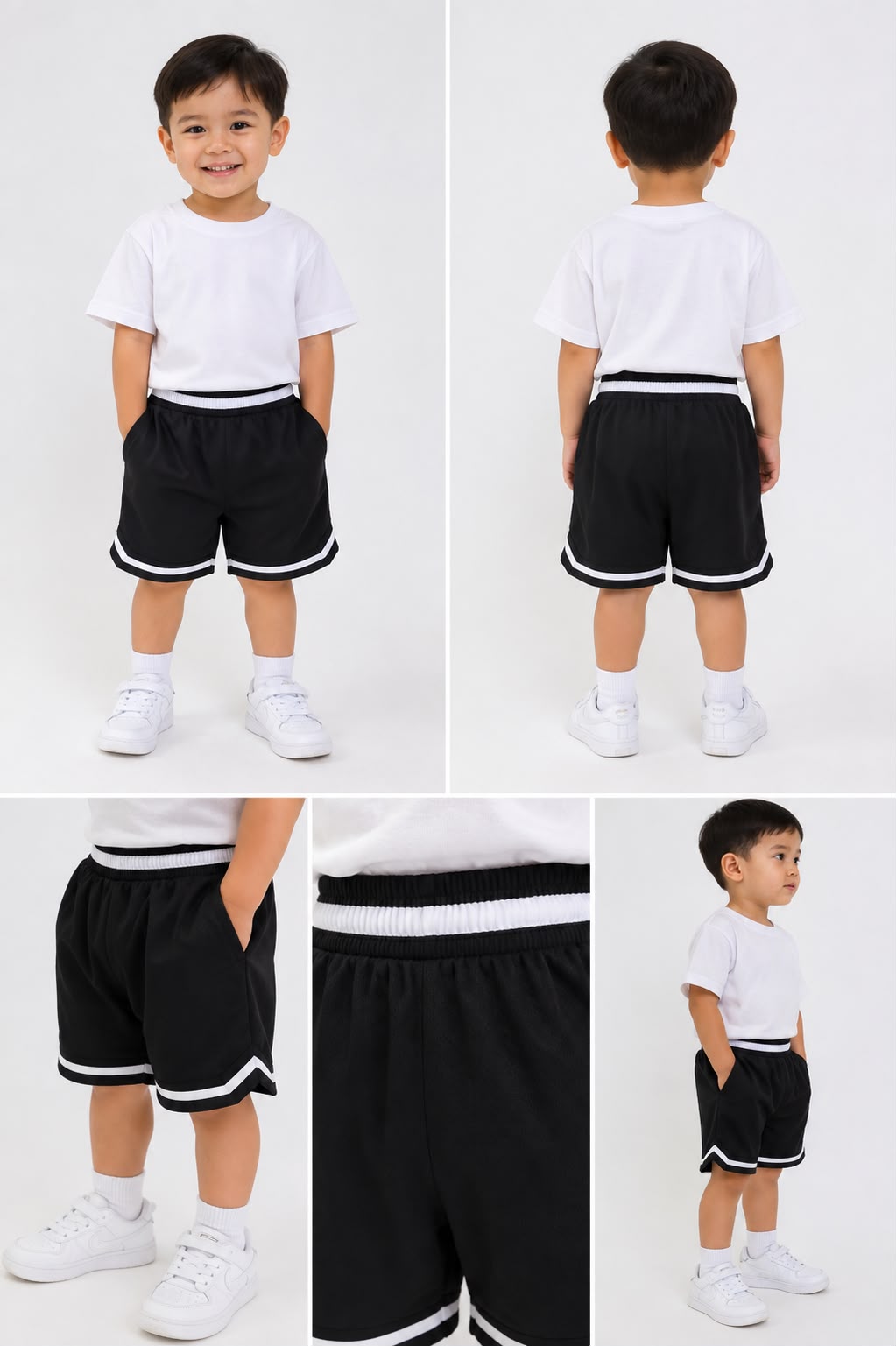 Toddler Basketball Shorts UR-16-K – Black