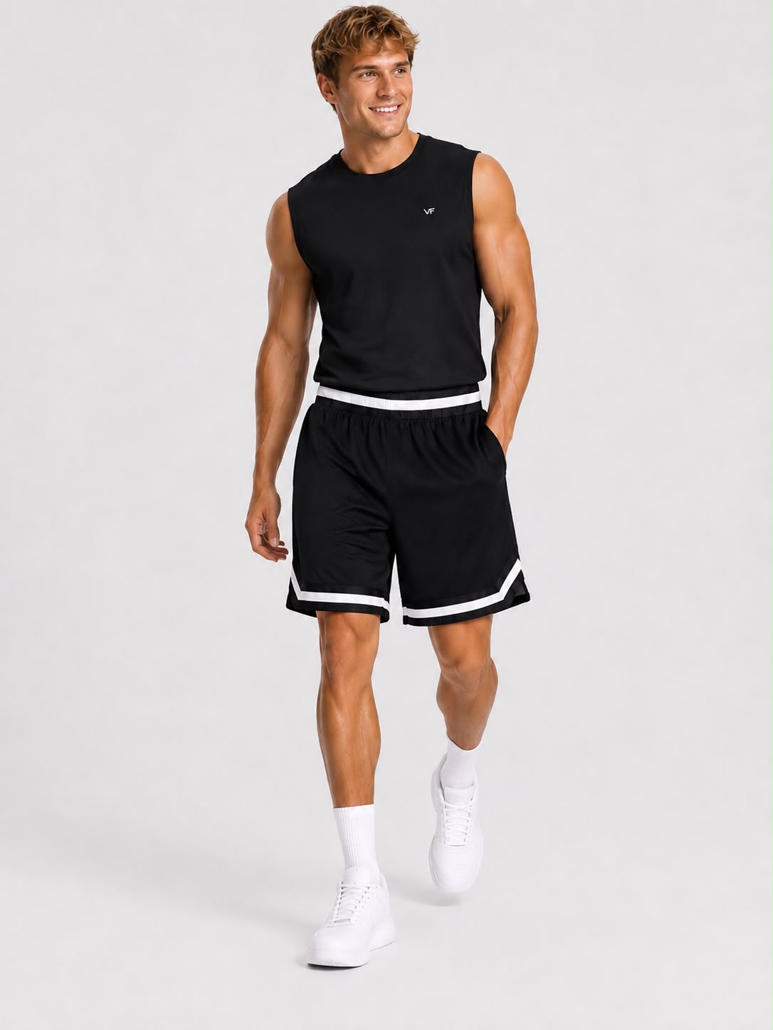 Men’s Basketball Shorts UR-16 – Black