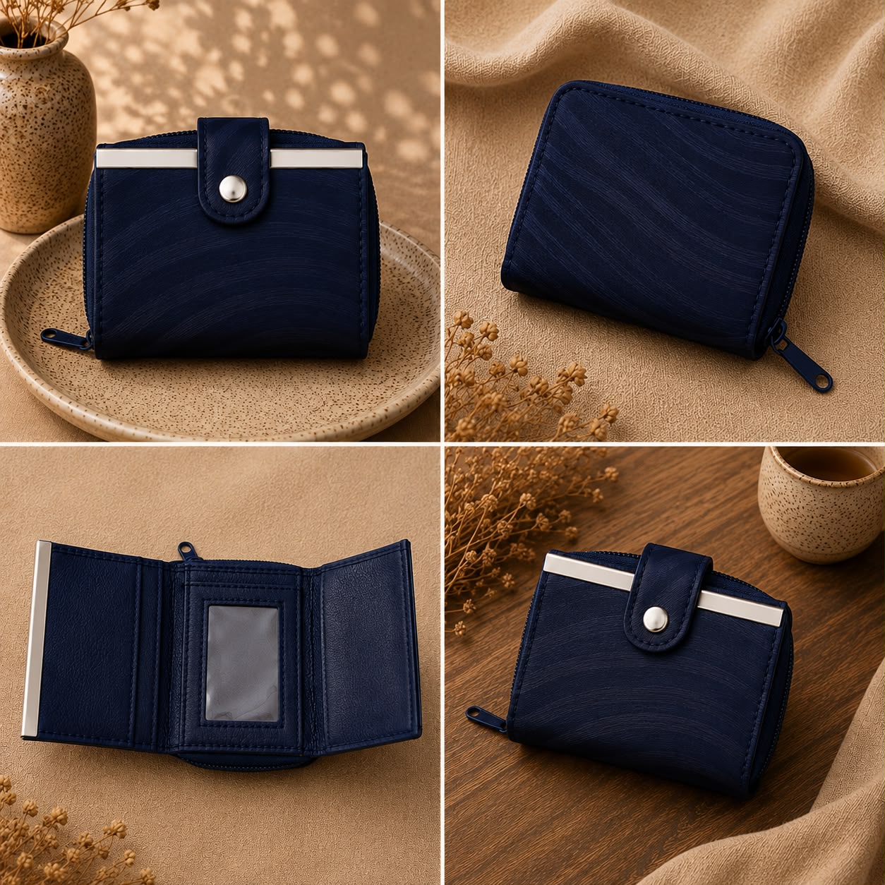 Women’s Compact Zip Wallet with ID Window