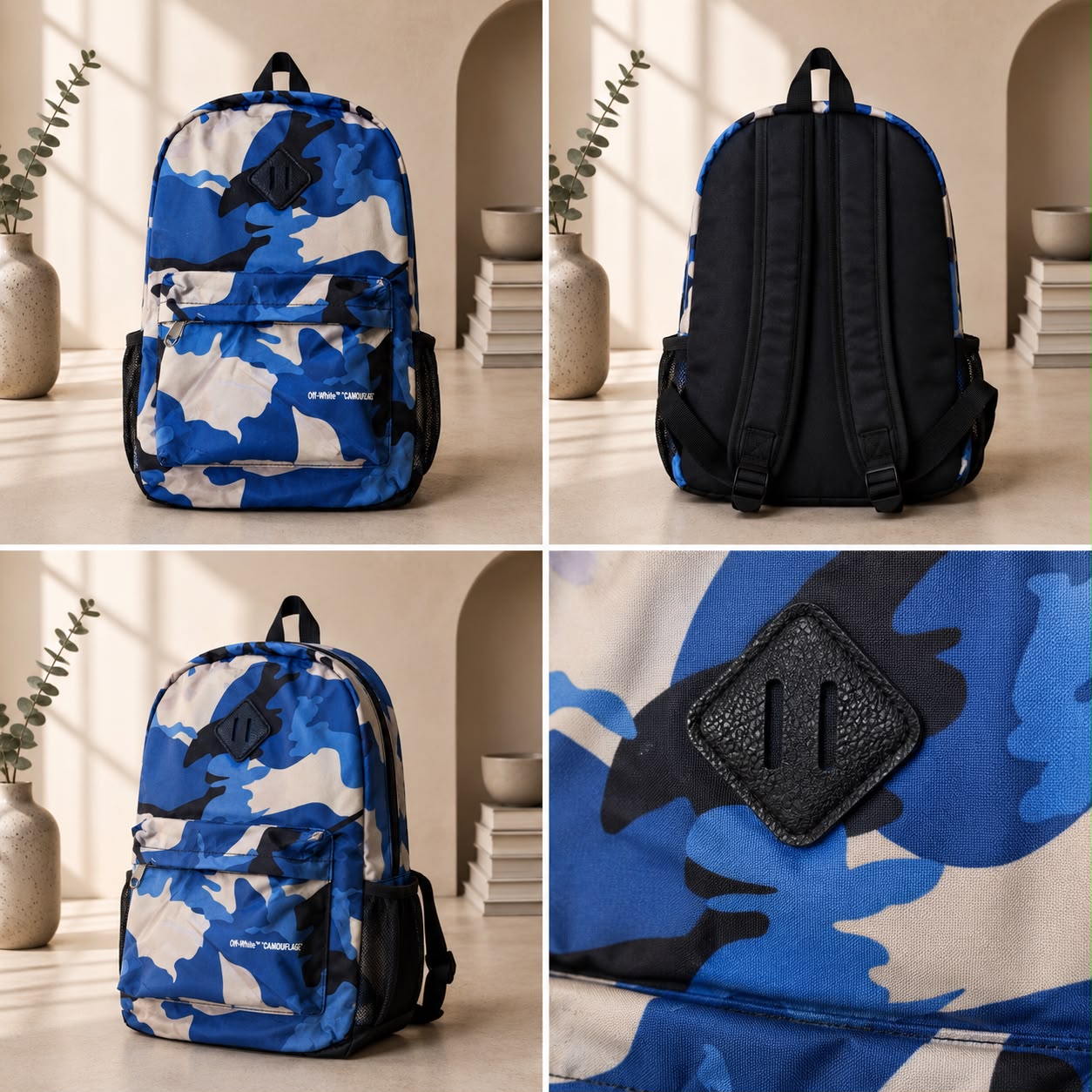 Geometric Print Everyday Backpack – Assorted Colors