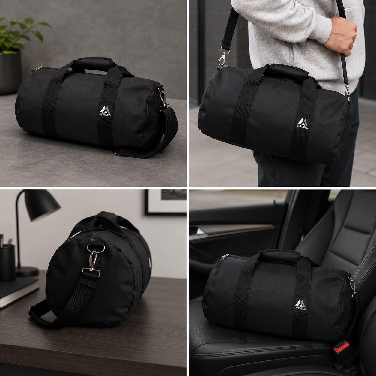 Everest Small Duffle Bag – Black