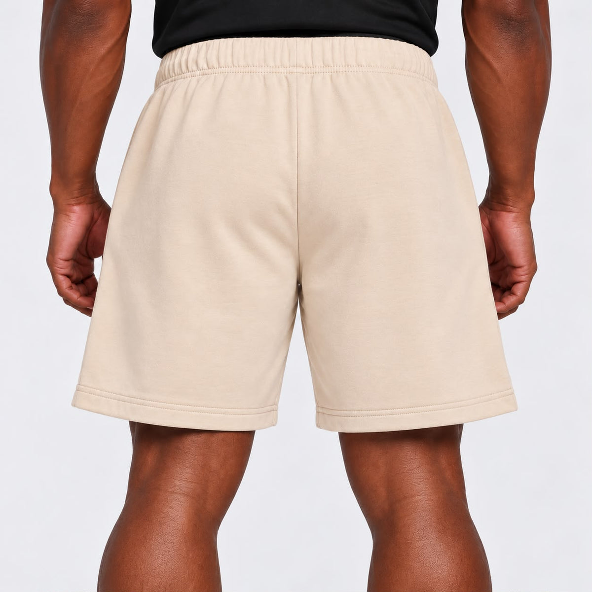 Casual Drawstring Shorts – Beige