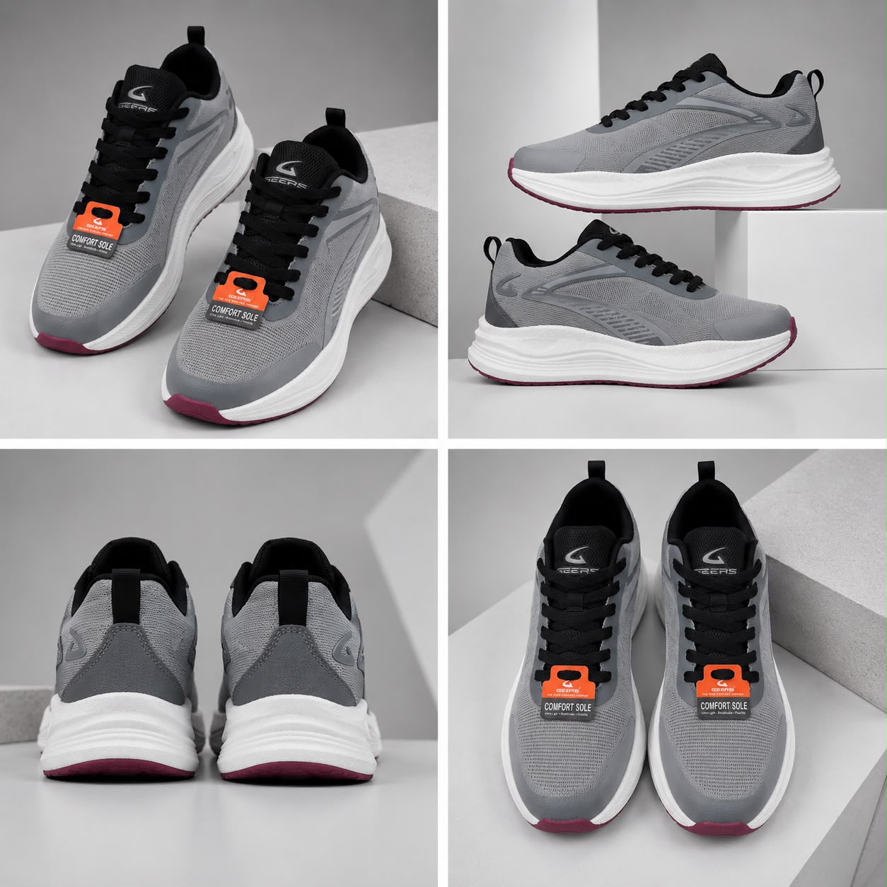 Women’s Grey Athletic Sneakers