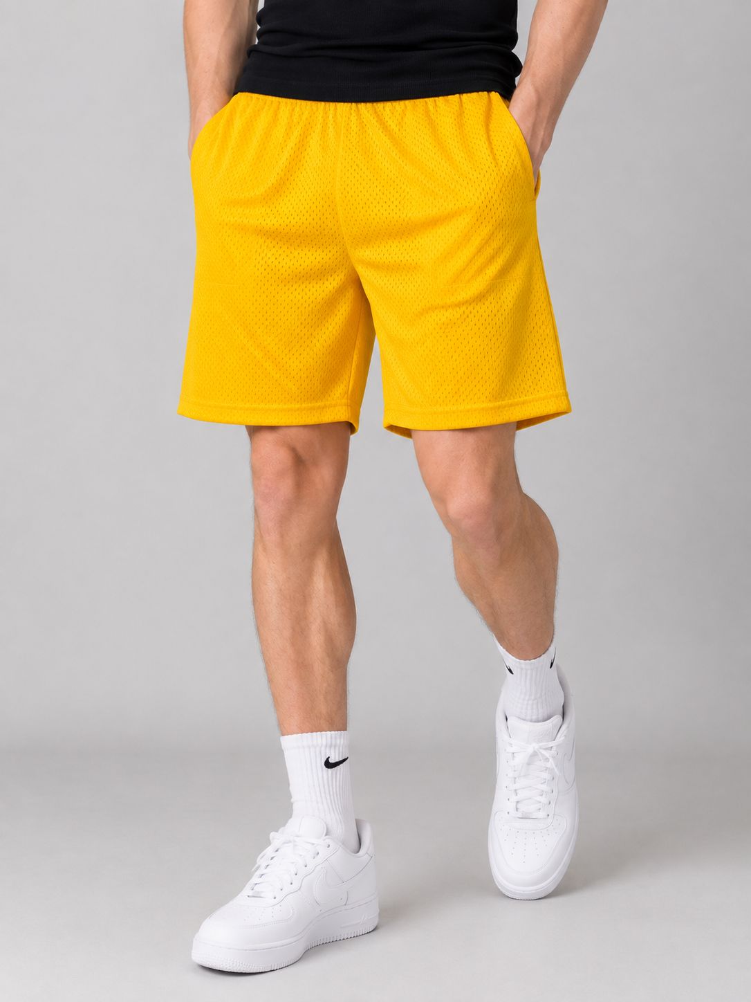 Hill Adult Mesh Sports Shorts – Gold