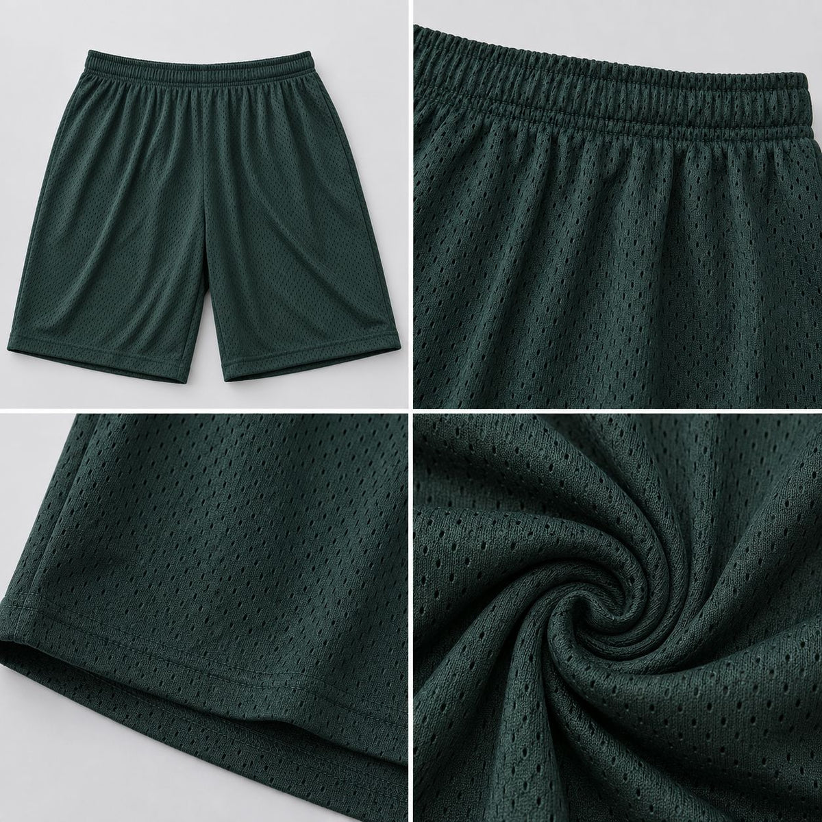 Hill Adult Mesh Sports Shorts – Green