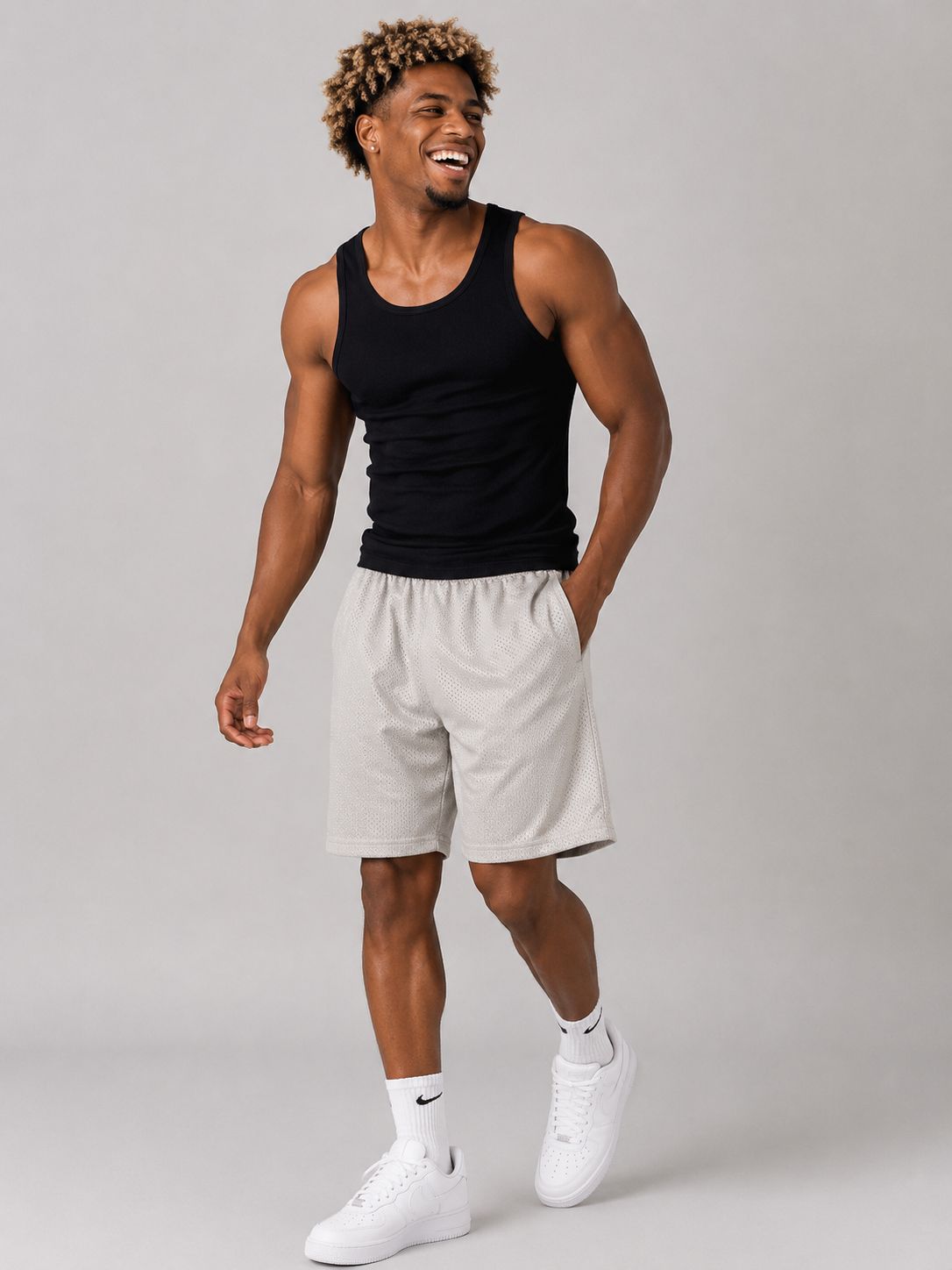 Hill Adult Mesh Sports Shorts – Charcoal