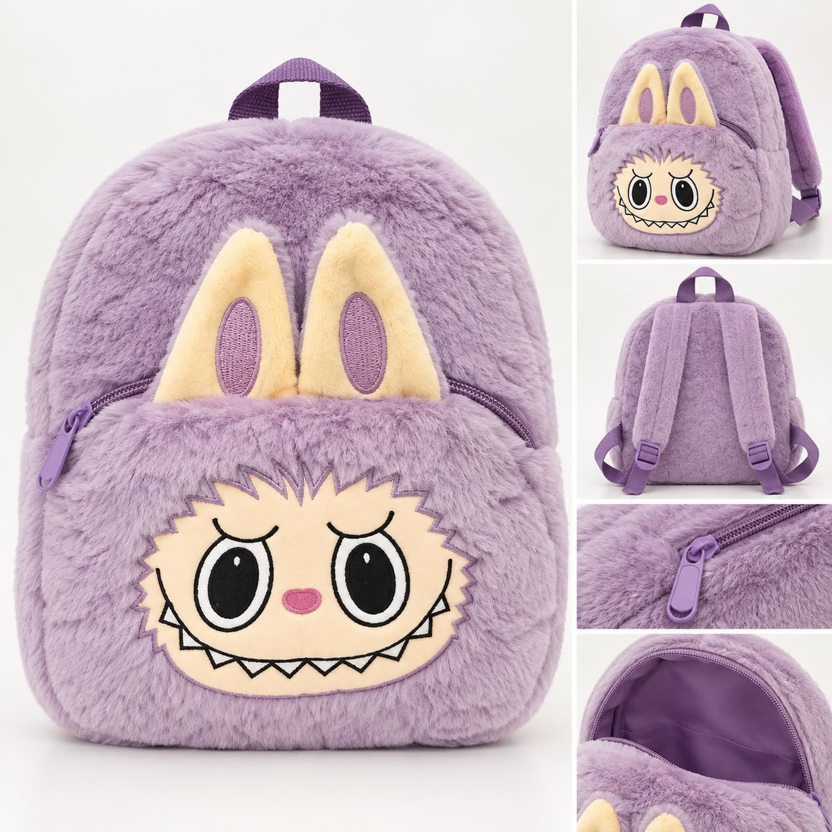 Labubu Plush Kids Backpack – Assorted Colours