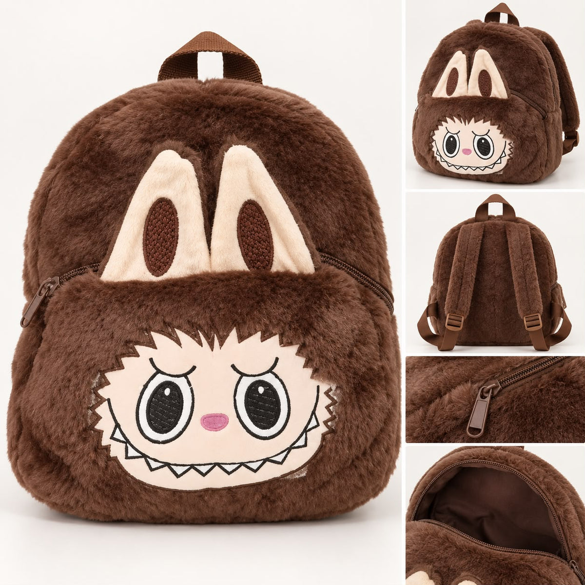 Labubu Plush Kids Backpack – Assorted Colours