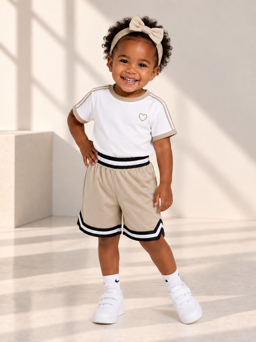 Toddler Basketball Shorts UR-16-K – Apricot