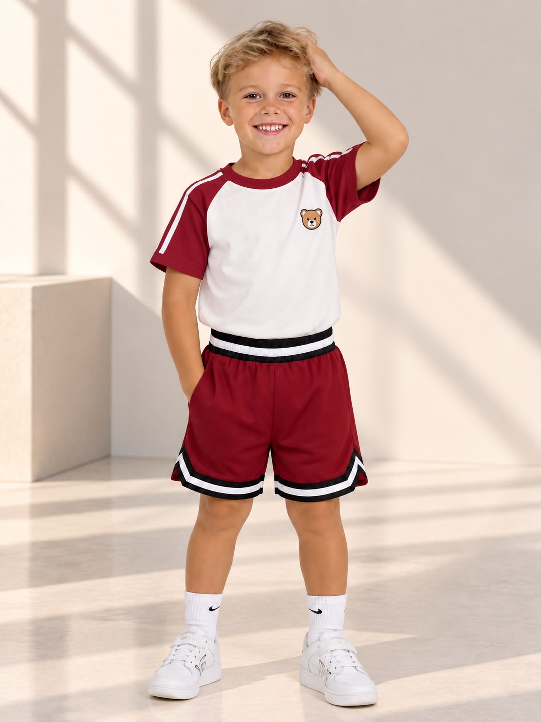 Toddler Basketball Shorts UR-16-K – Maroon