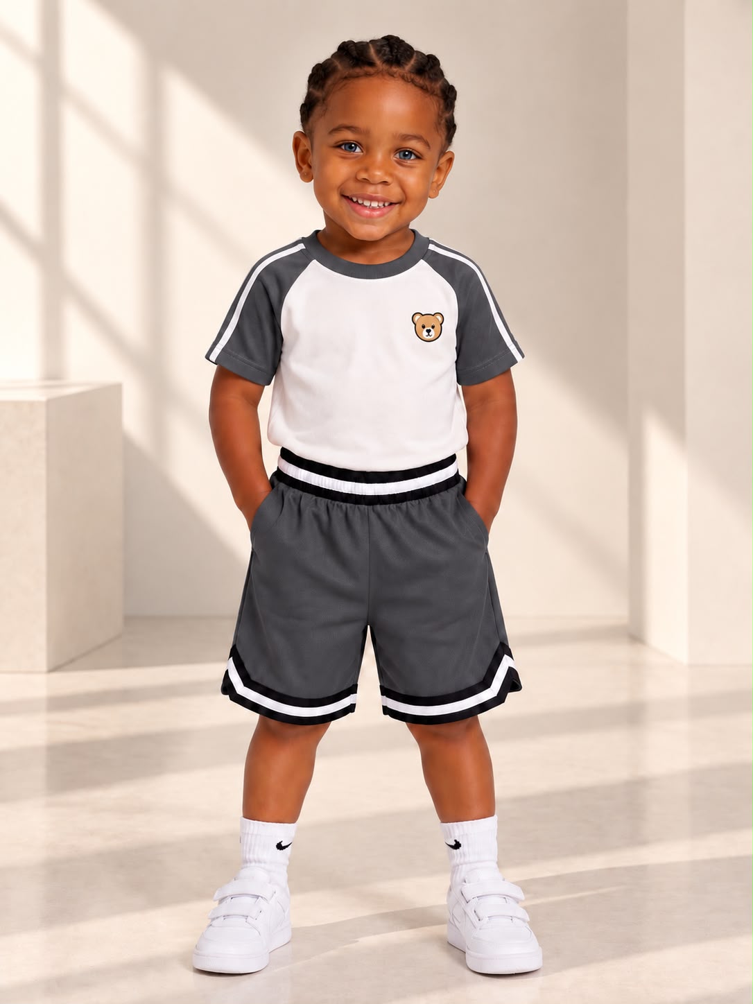 Toddler Basketball Shorts UR-16-K – Dark Grey