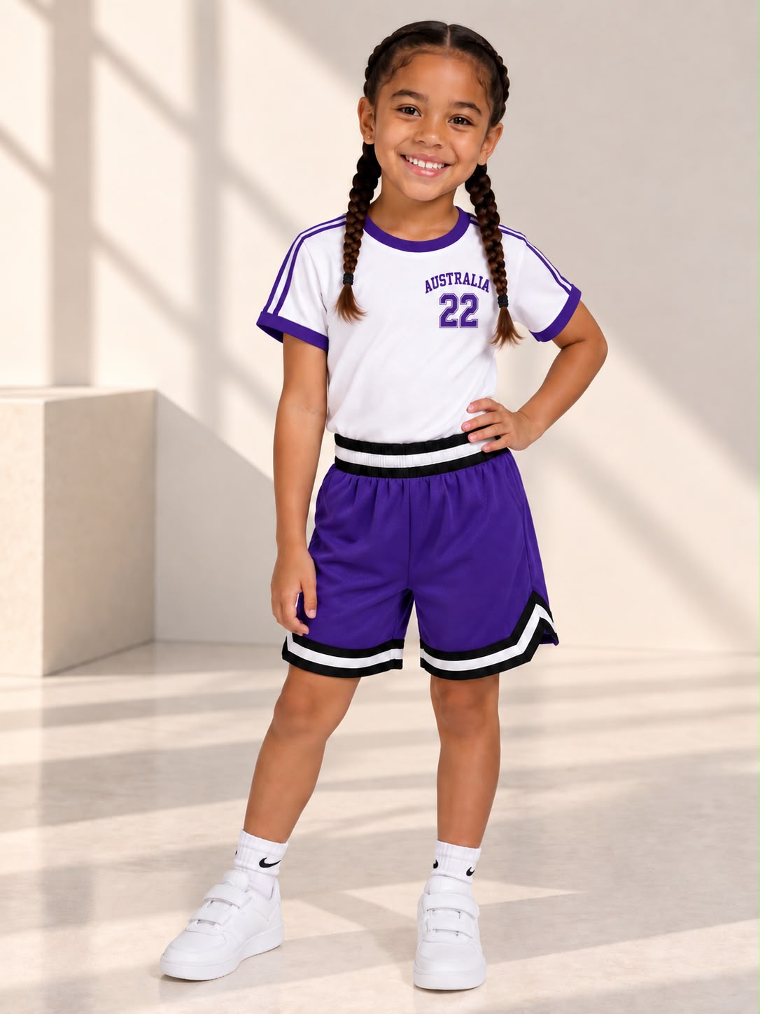 Toddler Basketball Shorts UR-16-K – Purple