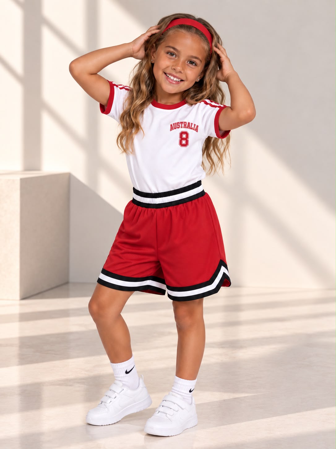 Toddler Basketball Shorts UR-16-K – Red