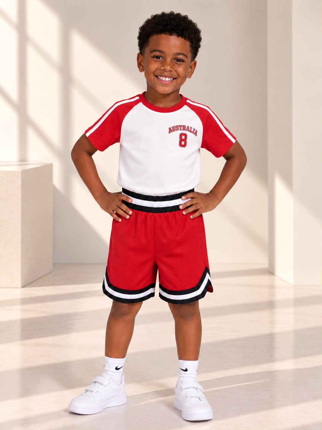 Toddler Basketball Shorts UR-16-K – Red