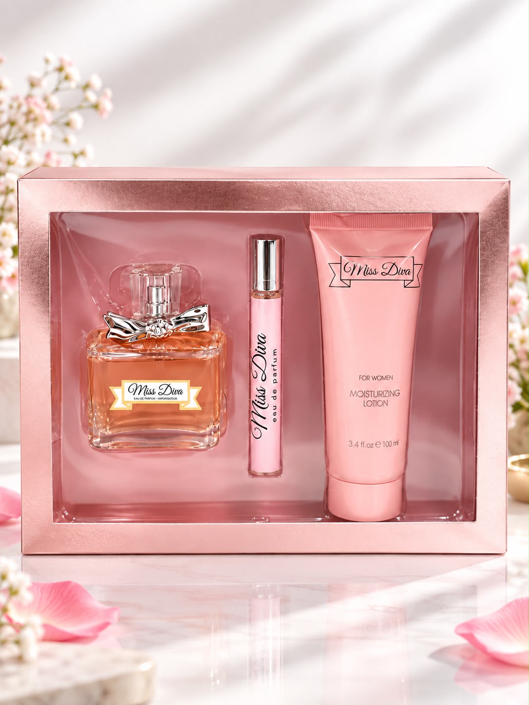 Miss Diva Women’s 3-Piece Fragrance Gift Set