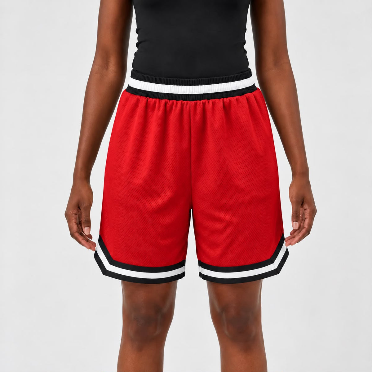 Womens Basketball Shorts UR-16- Red