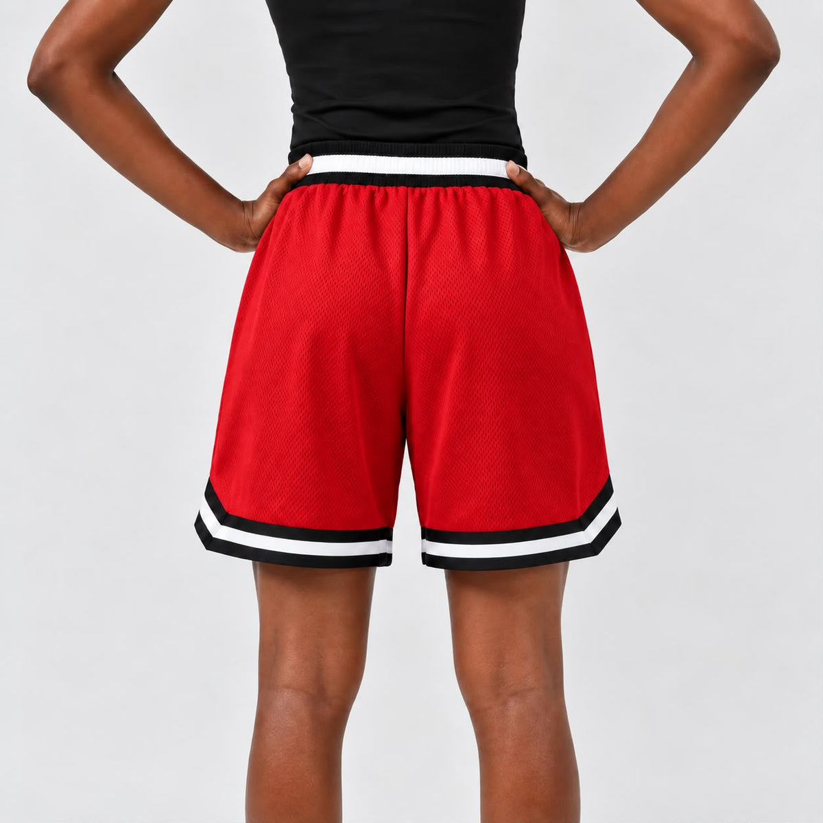 Womens Basketball Shorts UR-16- Red
