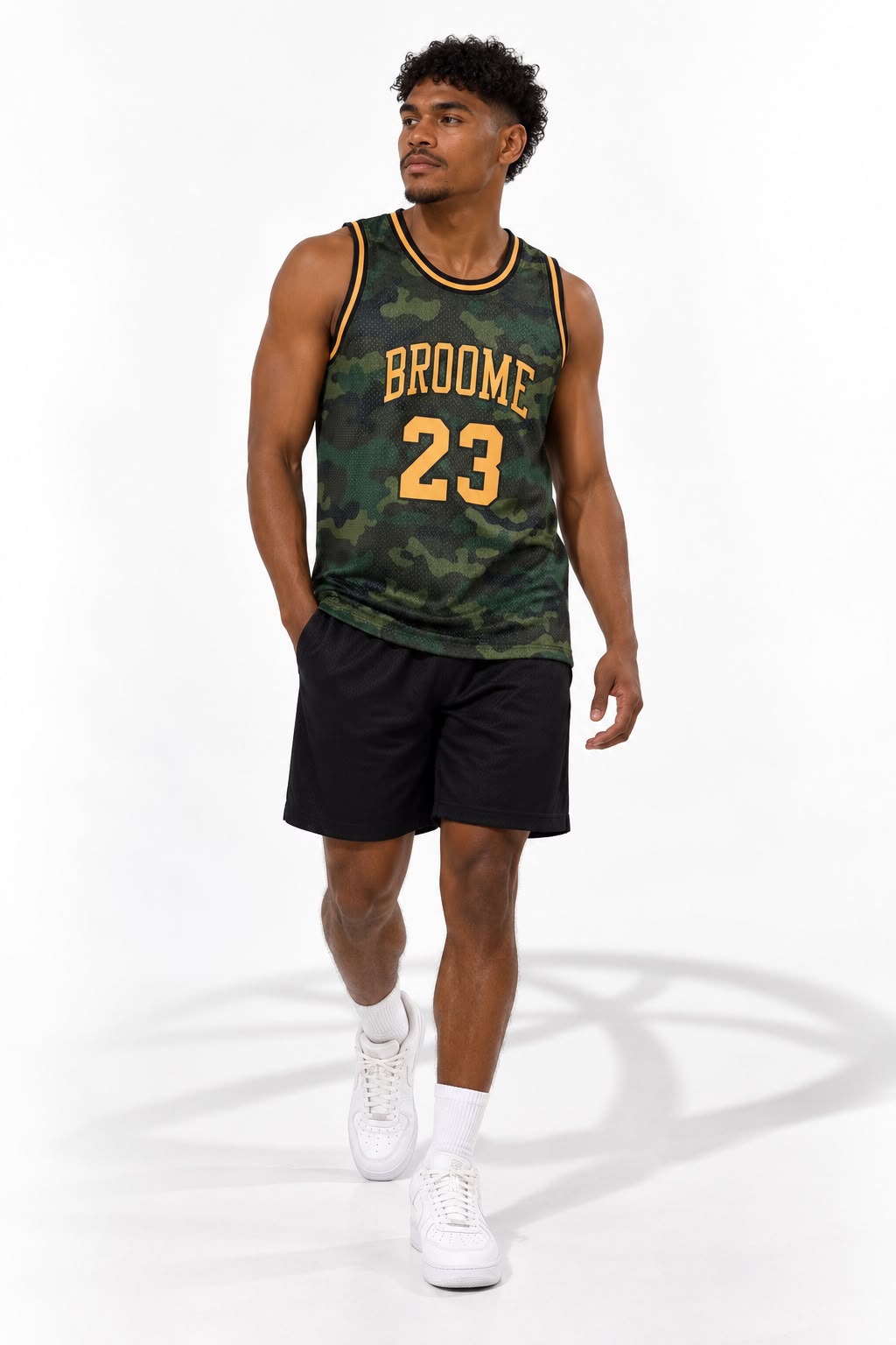 Broome 23 Basketball Jersey Camo