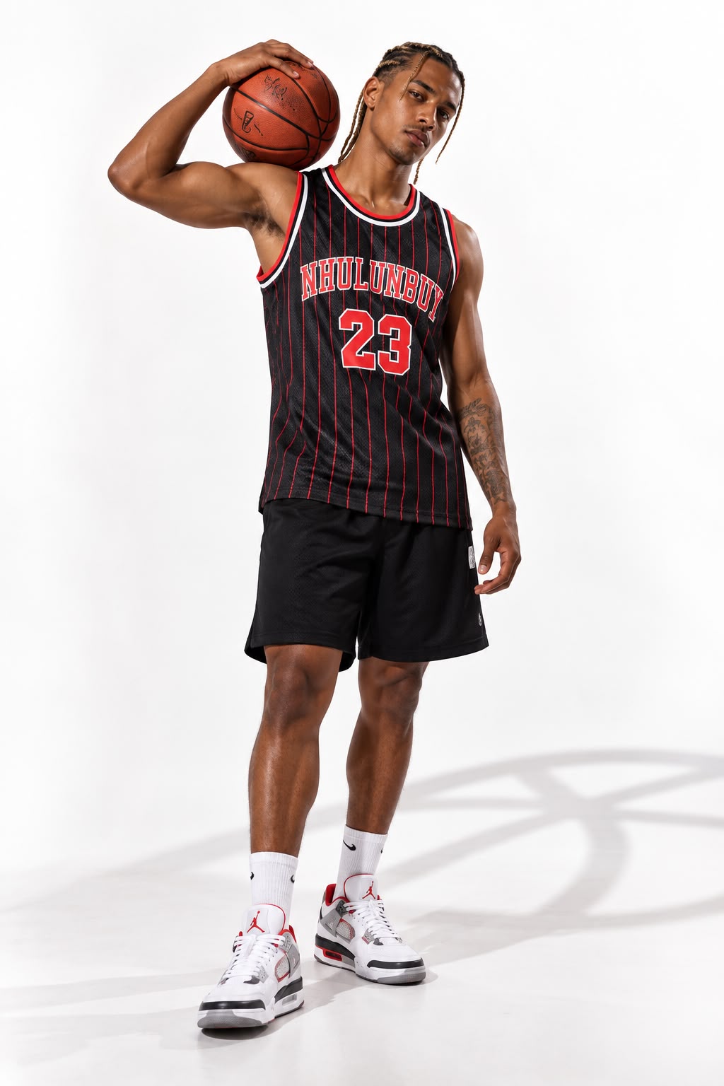 Nhulunbuy 23 Basketball Jersey Stripe