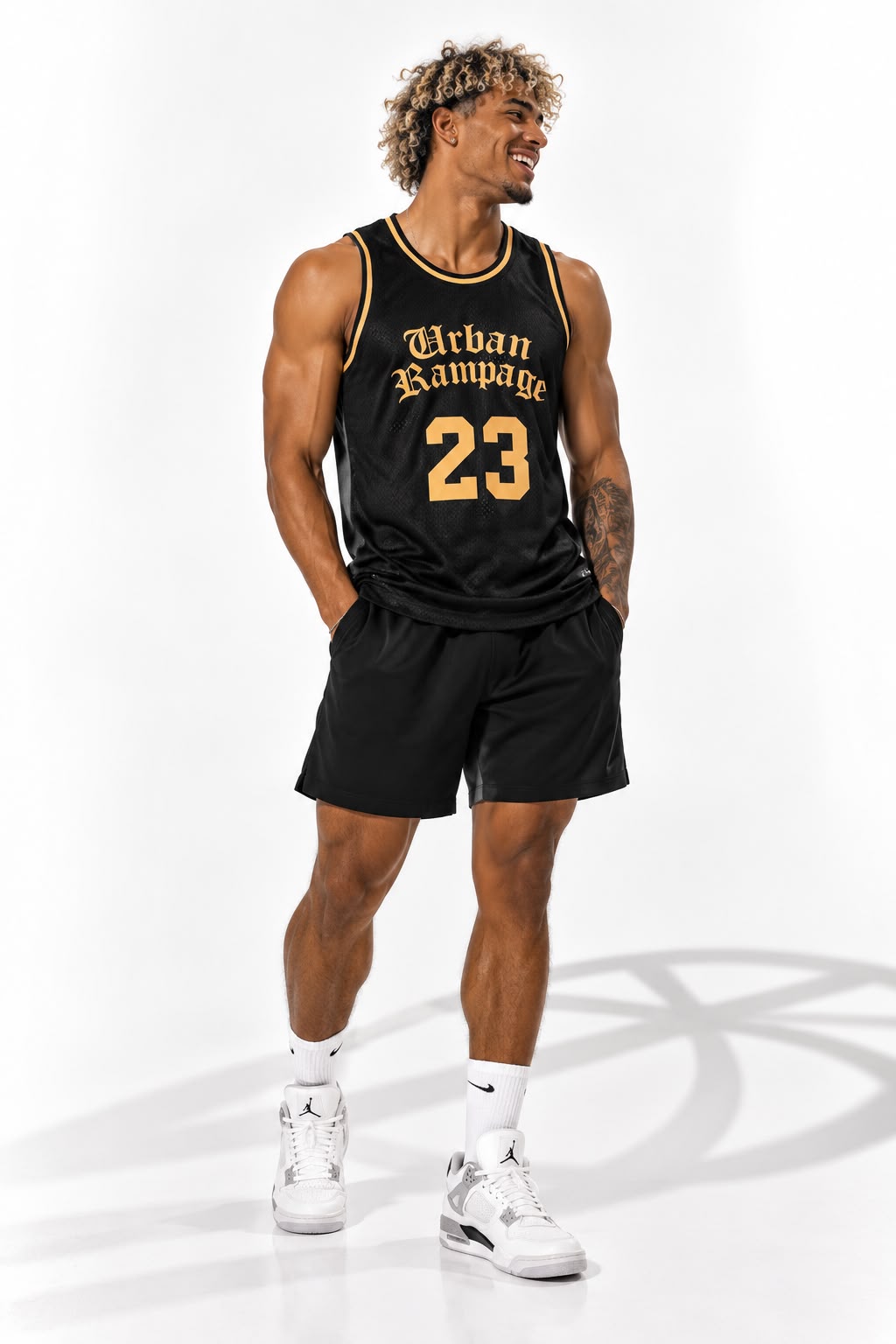 Urban Rampage 23 Basketball Jersey NT Black
