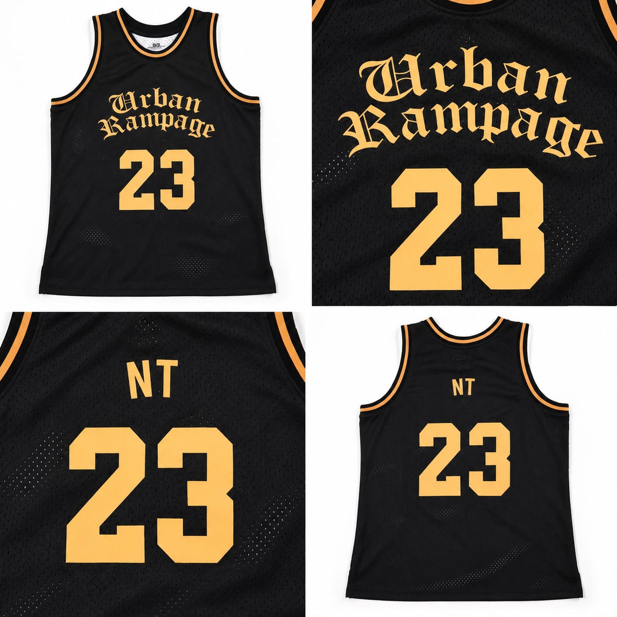 Urban Rampage 23 Basketball Jersey NT Black