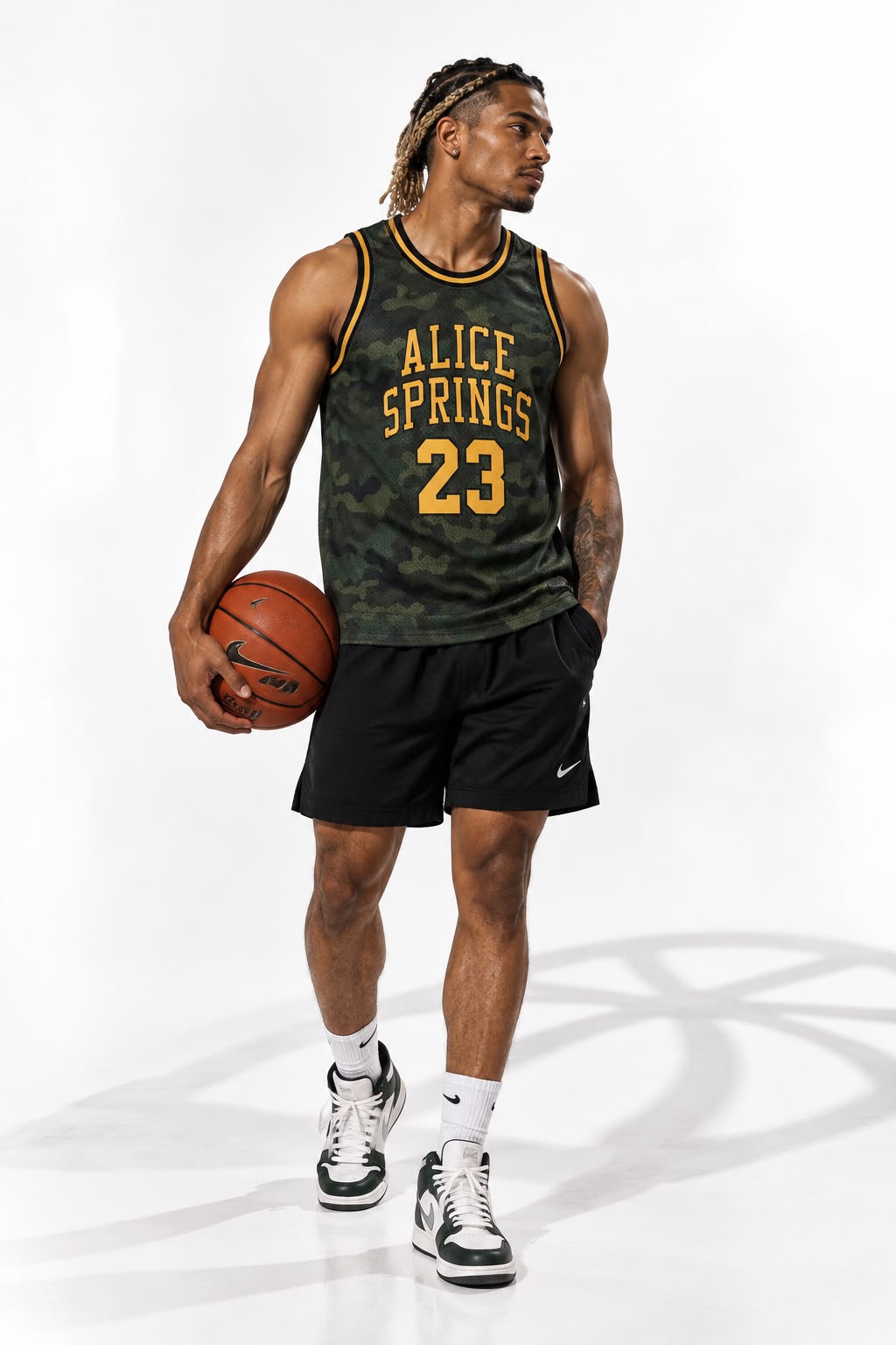 Alice Springs 23 Basketball Jersey Camo