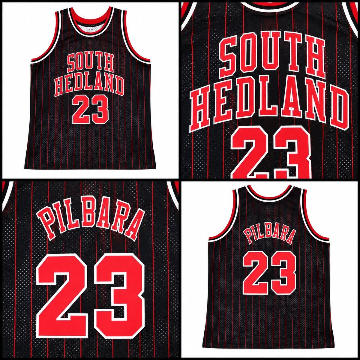 South Hedland 23 Basketball Jersey Stripe