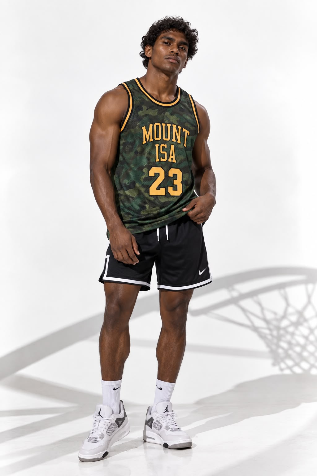 Mount Isa 23 Basketball Jersey Camo