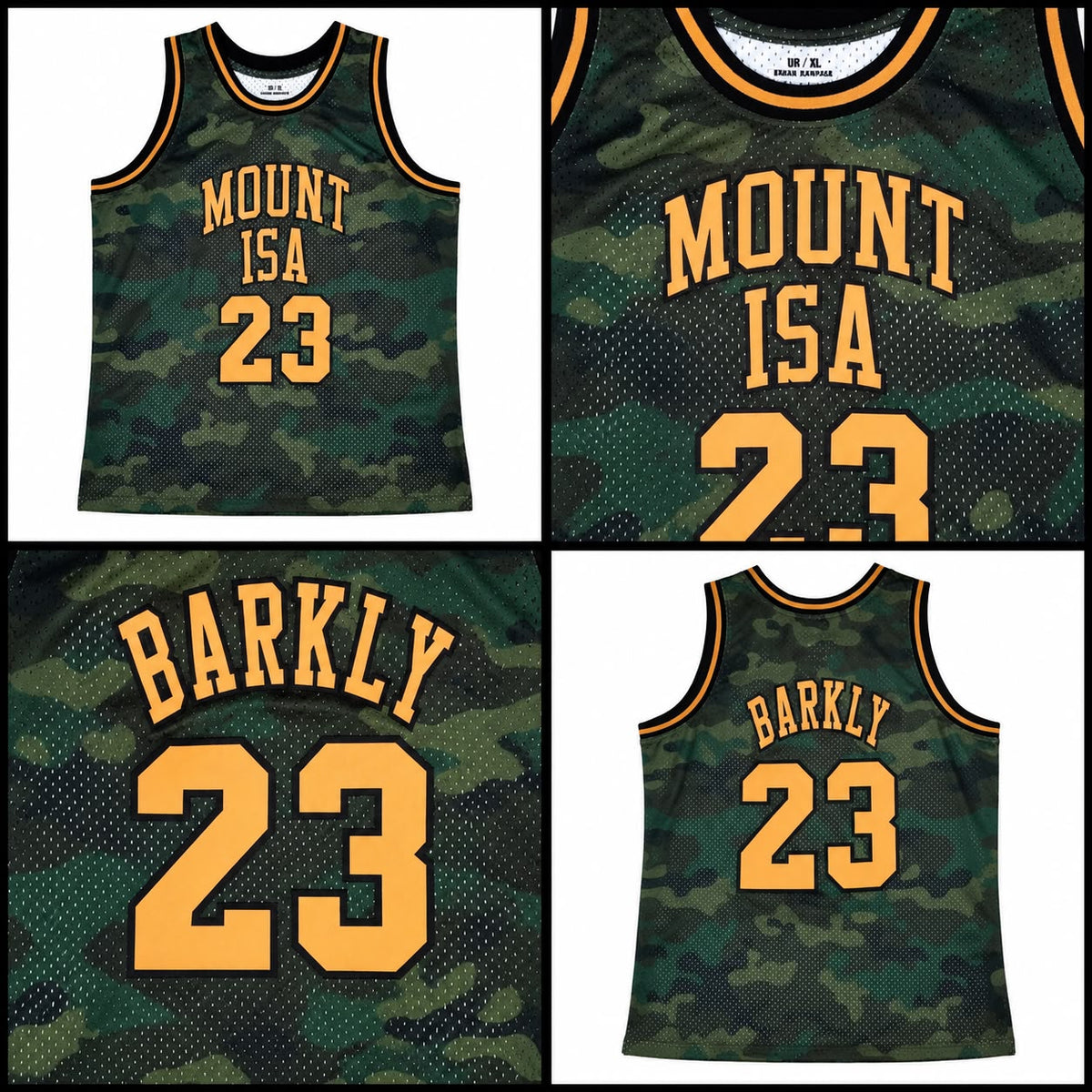 Mount Isa 23 Basketball Jersey Camo