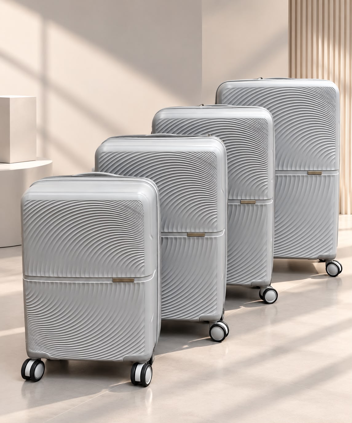 26-Inch Polypropylene Hard Shell Suitcase