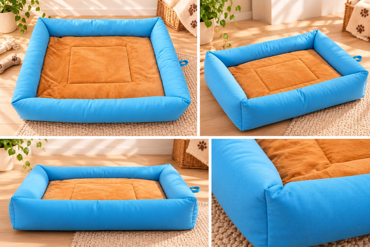 Cushioned Pet Bed – | 65 × 55 cm