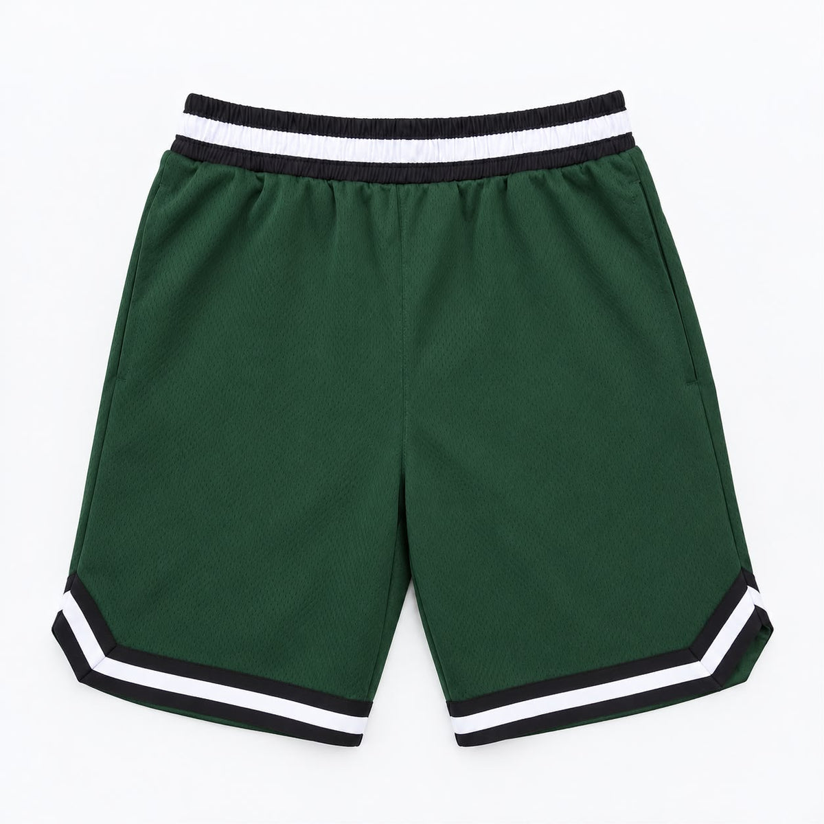 Men’s Mesh Basketball Shorts – Dark Green