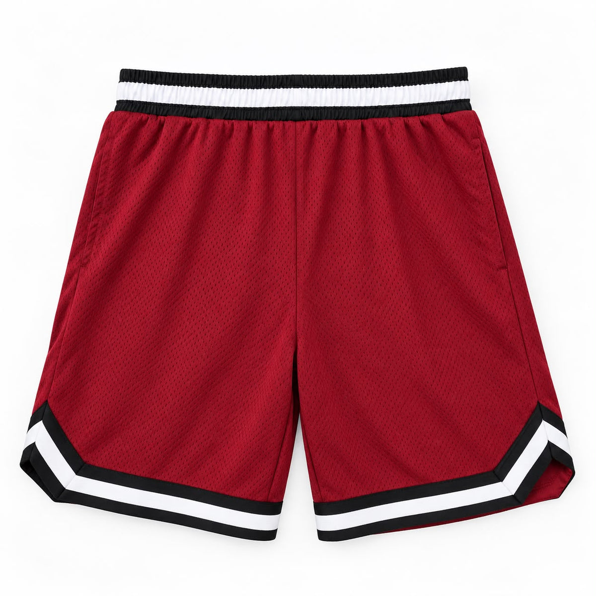 Men’s Mesh Basketball Shorts – Maroon