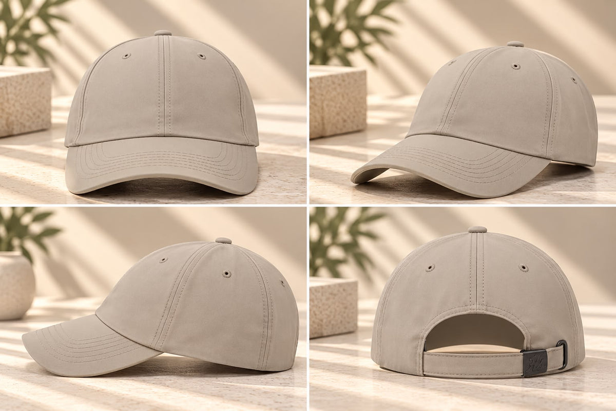 Men’s Classic Plain Baseball Cap – Beige